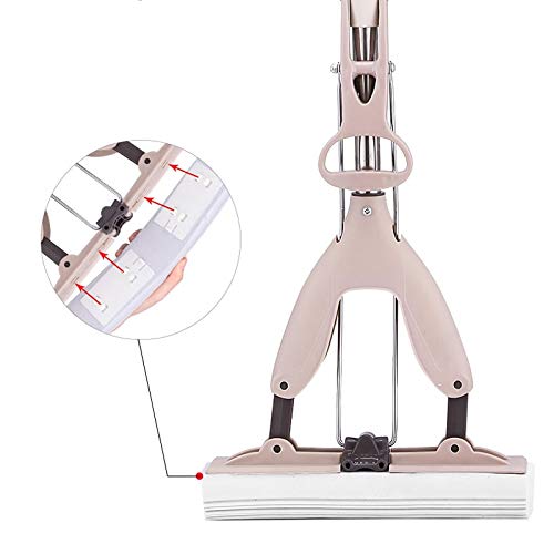 Trapeador para La Limpieza del Hogar Fregona De Algodón Fregona con Esponja Fregona con Agua Plana De Microfibra Fregona con Rociador De Agua