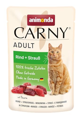 animonda Carny Adult Katzen Nassfutter Herzhafte Variation Pouch(8 x 85 g)