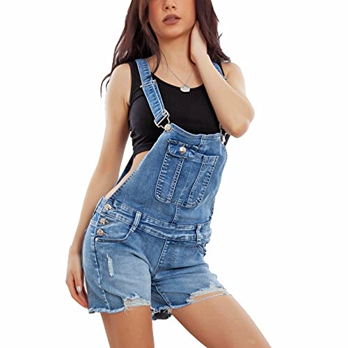 Salopette en jean femme Toocool bleu XL confortable pour un style denim classique
