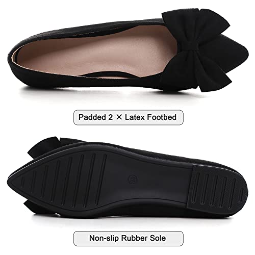 Image of Dear Time Women's Ballet Flats Dress Ballet Shoes Slip on for Office Work Comfortable Shoes