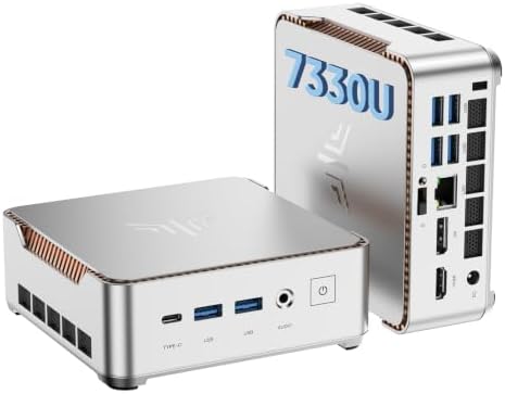KAMRUI Pinova P2 AMD Ryzen 7330U(Beats R2544/3500U/10110U)Mini PC...
