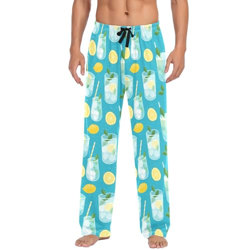 Iced Sprite Men's Pajama Pants Lightweight Sleepwear Bottom Lounge Pants2