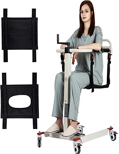Patient Lift Transfer Chair for Home, Patient Lift Wheelchair Transfer Lift Chair for Car, Wheelchair Lifts for Home Disabled and Elderly Nursing, Height/Width Adjust
