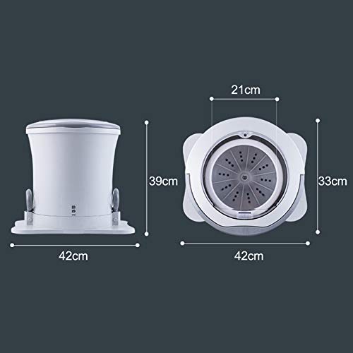 BAHOJAS Compact Spin Dryer for Clothes - Portable Mini Non-Electric Laundry Drying Machine | Ideal for Apartments, Dorms, Camping | Efficient Manual Spinner - Image 2