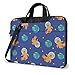 15.6 Inch Funda Bandolera Maletín para Portátil Maletín de Hombro para Negocio Viaje Osito de Peluche Astronauta con patrón de Estrellas terrestres 2