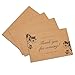 Sustainable Greetings Blank Cards & Envelopes - Customizable Greeting Card & Wedding Invitation Set - Bulk Thank You Notes & Envelopes - Printer-Friendly Stationery Set - 48-Pack, 4x6 in, Brown
