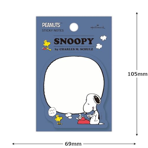 Image of Hallmark 849108 Snoopy Sticky Notes, Die Cut, Type