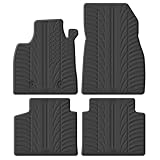 Gledring Satz Gummimatten kompatibel mit Dacia Bigster Full Hybrid 155 2024- (T Profil 4-teilig + Montage-Clips), Schwarz