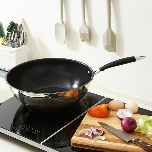Amazon Basics, Padella Wok Antiaderente in Ceramica, 28 cm - Immagine 5