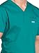 Cherokee Scrubs for Men V-Neck Top, Workwear Professionals Soft Stretch WW675, L, Hunter Green