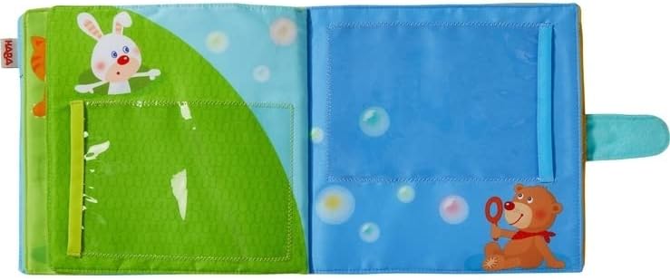 HABA My First Photo Album - Soft Fabric Baby Book Fits Eight 4" x 6" Photos for Ages 12 Months +