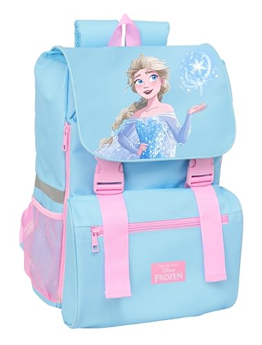 FROZEN Mochila infantil, extensível, fácil de limpar, ideal para crianças de diferentes idades, confortável e versátil, qualidade e resistência, 28,5 x 15 x 41 cm