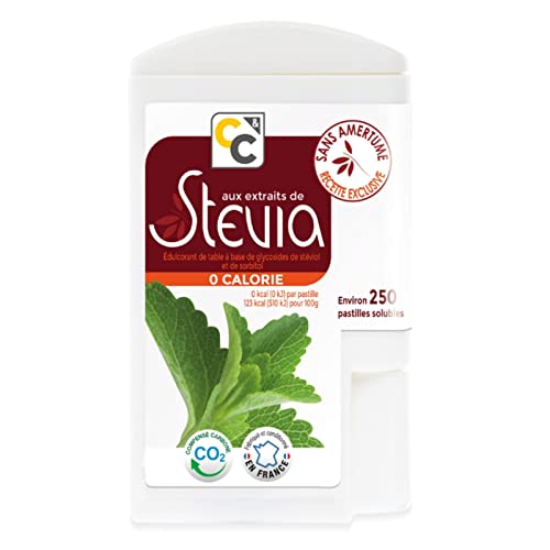 COMPTOIRS ET COMPAGNIES - Distributeur 250 Pastilles aux Extraits de Stevia - Edulcorant d'Origine Végétale Cover
