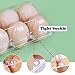 HILELIFE 40 Pack Clear Plastic Egg Cartons Bulk Holds Up to 12 Eggs - 1 Dozen, Reusable Egg Carton for Family Pasture Chicken Farm, Refrigerator Storage