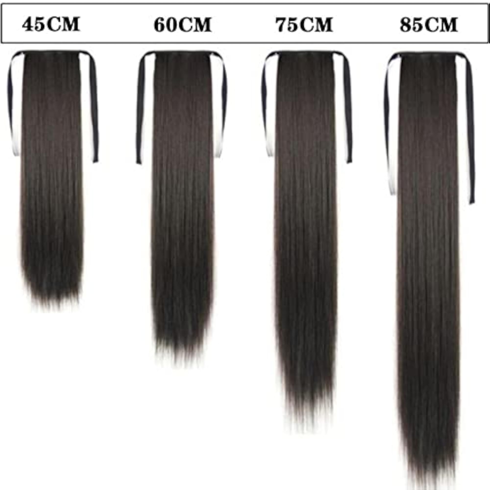 Wrap Around Straight Drawstring Ponytail Extension for Women