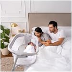 HALO Bébé Bassinet, BassiNest Flex, réglable Portable Travel Co lit bébé, pliage facile, léger avec matelas et sac de transport