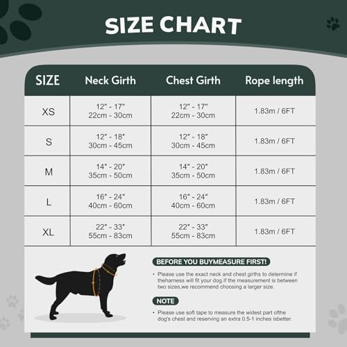 FAYOGOO Hundegeschirr, Kein Choke Front Clip Hund Reflektierendes Geschirr, No-Pull Verstellbare Weiche Gepolsterte Haustier Weste Set für kleine Mittlere Große Hunde Gehen (Grün, M)