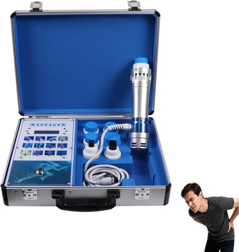 CHEMYO Máquina Terapia Ondas de Choque Focalizada Extracorpórea ED con 7 Cabezas, Aparato Fisioterapéutico para Terapia Tejidal & Relajación Muscular Hogar & Clínica CHEMYO Máquina Terapia Ondas de Choque Focalizada Extracorpórea ED con 7 Cabezas, Aparato Fisioterapéutico para Terapia Tejidal & Relajación Muscular Hogar & Clínica