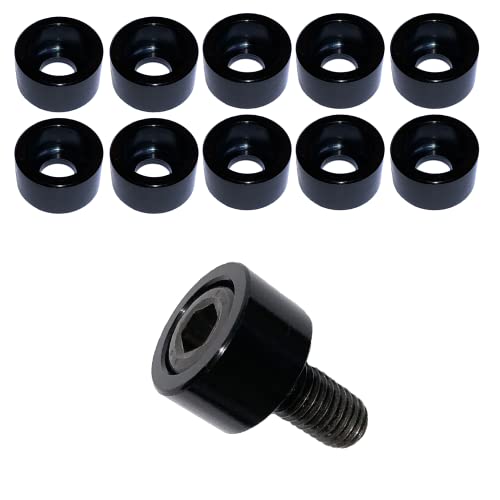 Black 5/16" Hex Allen Bolt Cups Engine Dressup Washers