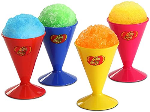 Jelly Belly Snow Cone Syrup Flavors- Shaved Ice Syrup, Slushie, And Ice Pop Flavoring For Party (4 Variety Pack - Cherry, Watermelon, Cotton Candy And Berry Blue) #TOP5