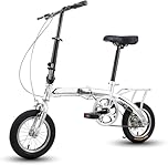 Kcolic Bici Pieghevole 12 Pollici, Bici Città Compatta, Per Studenti Adulti, Mini Bici Pieghevole Leggera Per Bici Lavoro A,12inch