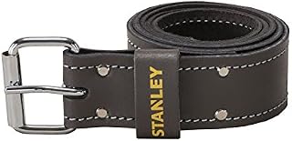 STANLEY Leather Tool Belt for Tool Holsters and Pouches, with Adjustable Roller Buckle, STST1-80119