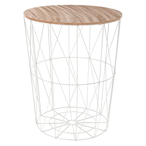 ATMOSPHERA CREATEUR D'INTERIEUR Mesa auxiliar branca Kumi