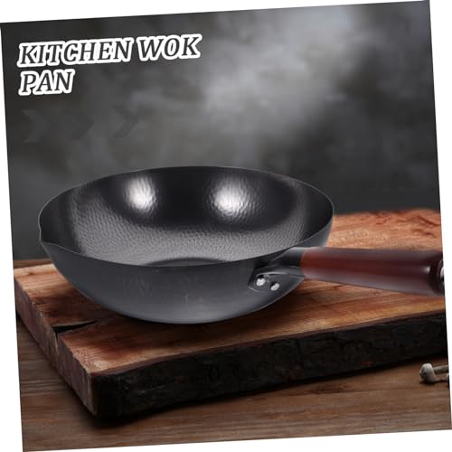 Wok tradicional de hierro con mango ergonómico miniatura 4