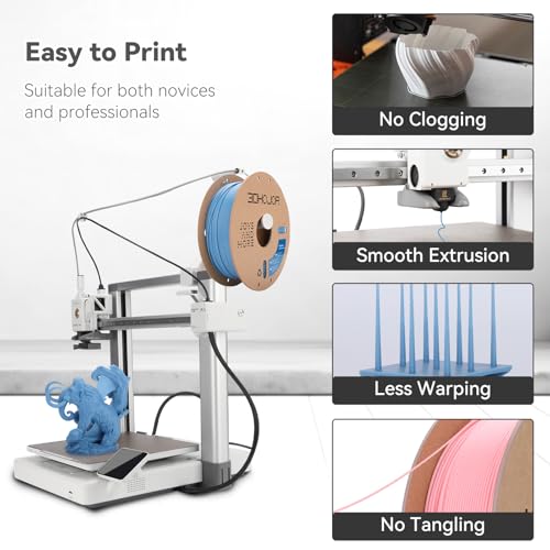 Image of 3DHoJor PLA Pro (Plus) Filament 1.75mm, 3D Printer Filament, Cardboard Spool 3D Printing Filament, Dimensional Accuracy + /- 0.03 mm, Haze Blue, 1kg