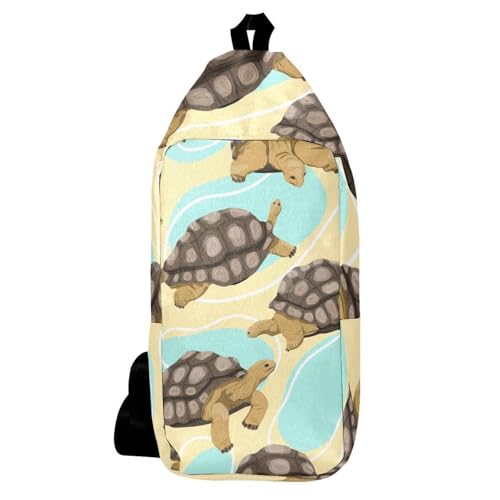 Sac à dos à bandoulière tortue de mer pour homme et femme 16x36.5cm