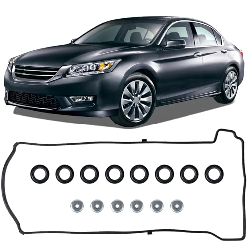 Image of Avsty Valve Cover Gasket Seal Set for Honda Accord 2.4L 2003-2013, CRV 2.4L 2002-2014, Civic 2.0L 2.4L 2002-2015,Element, Crosstour, CSX, ILX RDX RSX TSX Replace VS50614R
