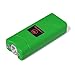 VIPERTEK VTS-881 Micro Stun Gun for Self Defense Rechargeable with LED Flashlight, Green