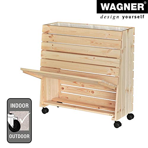 Hochbeet auf Rollen Wagner GreenBOX Größe M aus Massivholz