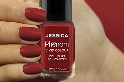 JESSICA | Phenom Vivid Colour Nail Polish | Long-lasting Gel-like Nail Polish without UV Lights coming in vivid & pigmented colours | Jessica Red | 14 ml - Image 5