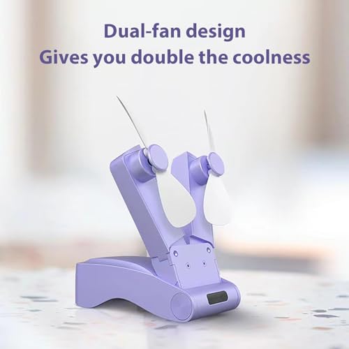 Eastuy- Faltventilatoren, tragbarer, zusammenklappbarer Schreibtischventilator, Leiser Tischventilator- Persönlicher Ventilator für Schlafzimmer, tragbarer Ventilator-5