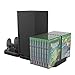 Produktbild DRZERUI Vertikaler Ständer für Xbox Series X, Dual Controller, Ladestation mit Spielspeicher, kompatibel mit Xbox Series X (für Xbox Series X)