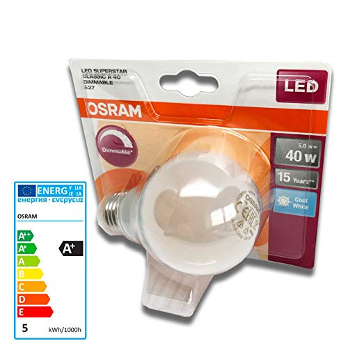 Ampoule LED E27 OSRAM 5W pour remplacer vos lampes 40W énergivores