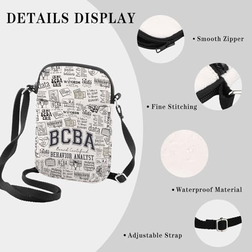 BCBA Crossbody Bag Board Certified Behavior Analyst Gift Behavior Therapist Thank You Gift Special Education Teacher Gift3
