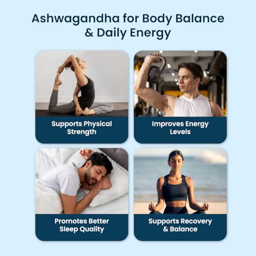 Image of ZEROHARM Nano Ashwagandha Supplement with 10% Withanolides 600mg Per Serving | Ashwagandha Root + Pectin | Natural Adaptogen for Stress Balance, Energy, Focus & Performance | 60 Tablets