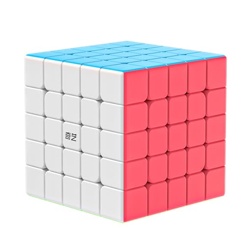 XMDCuber QY Toys Speed Cube 5x5 Stickerless, Magic Cube 5x5x5 Puzzle, Professional Smooth 62 mm Suitable for All Players