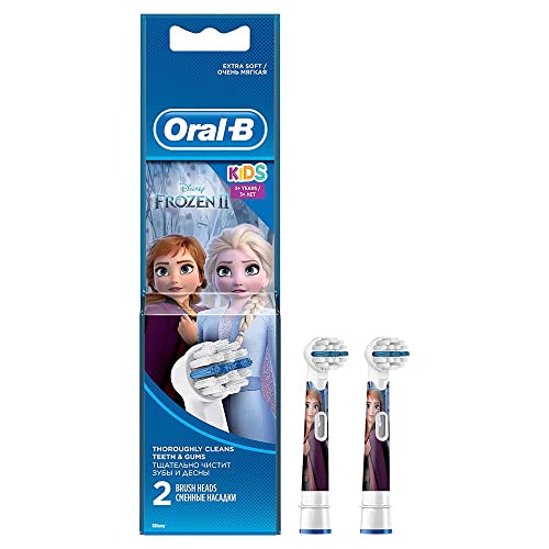 Oral-B Stages Power - Cabezal de recambio para cepillo eléctrico, con los Personajes de Frozen, Pack de 2