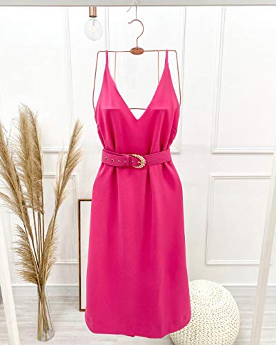 Vestido Midi Lauren Rosa