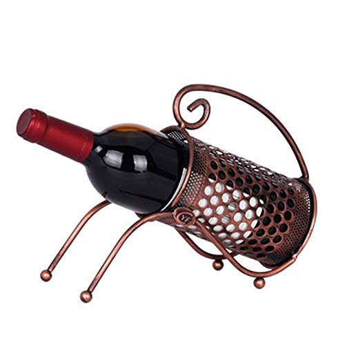 Soporte para botella de vino metálico 1 botella miniatura 1