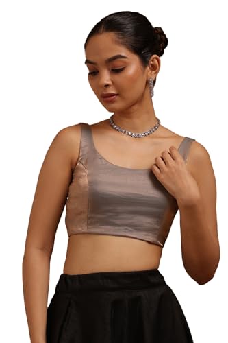 Image of Soch Women's Glass Tissue Sleeveless Blouse