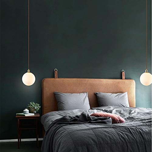 Chandelier moderne suspension globe verre lampe E27 droplight