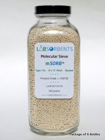 Molecular Sieve mSORB 13X 8x12 Mesh Bead 6-Pack