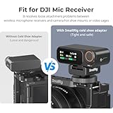 SMALLRIG Cold Shoe Mount Adapter for Wireless Microphone, for DJI Mic / Mic 2, for RODE Wireless Go II, for Saramonic BLink 900 B, for Hollyland C1, with 1/4"-20 Threaded Hole, Anti Drop Design - 4822 - Image 5