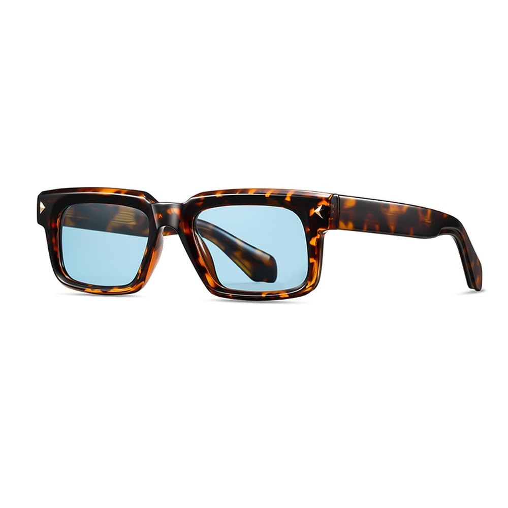 Monturas de gafas redondas de acetato polarizadas UV400 con protección antirreflejos.