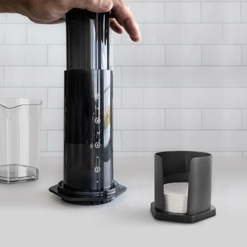 CAFEMASY Coffee Filter Holder with 200 Paper Filters - Compatible with Aeropress XL Espresso Maker Replacement Round Disposable Coffee Accessories - Image 6