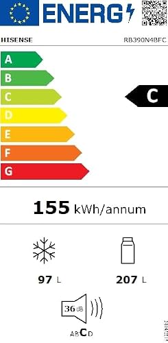 Hisense RB390N4BFC K&uuml;hl-Gefrier-Kombination